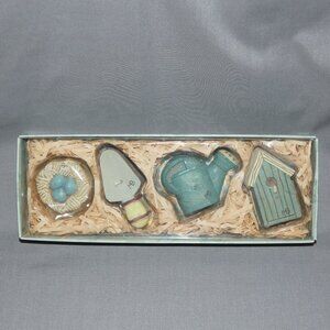 Hallmark Nature's Sketchbook 4 Decorative Garden Motif Candles Marjolein Bastin